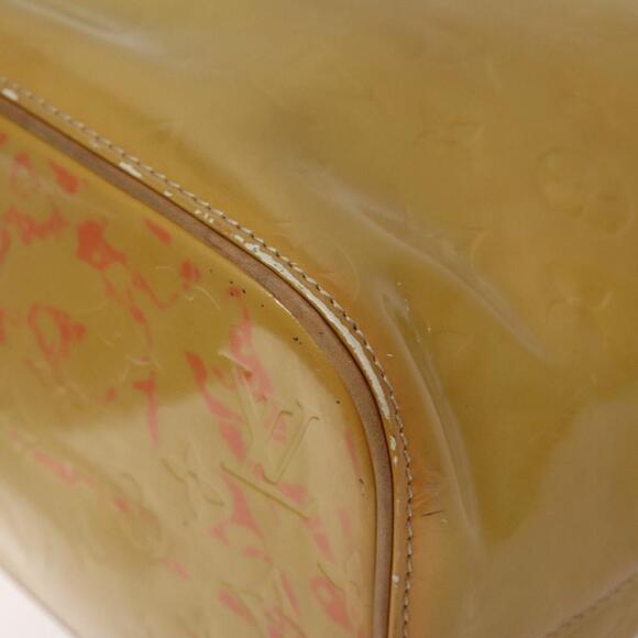 LOUIS VUITTON Monogram Vernis Houston Hand Bag Beige M91004 - Picture 9 of 16